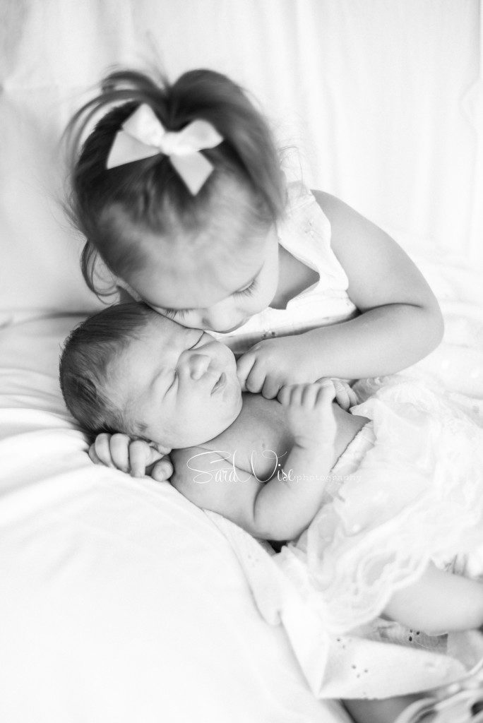 newborn with big sister